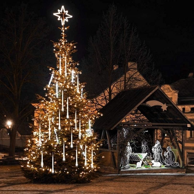 Luz Lluvia de Meteoros Navideña | LED 3 Metros + eBook de Recetas Navideñas 2024 GRATIS